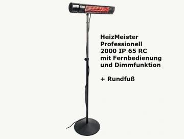 HeizMeister 2000 RC IP 65 mit Rundfuß Stativ