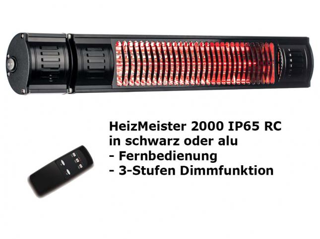 HeizMeister 2000 RC IP 65 mit Rundfuß Stativ